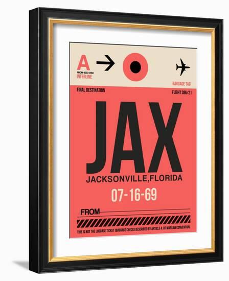 JAX Jacksonville Luggage Tag I-NaxArt-Framed Art Print