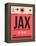 JAX Jacksonville Luggage Tag I-NaxArt-Framed Stretched Canvas