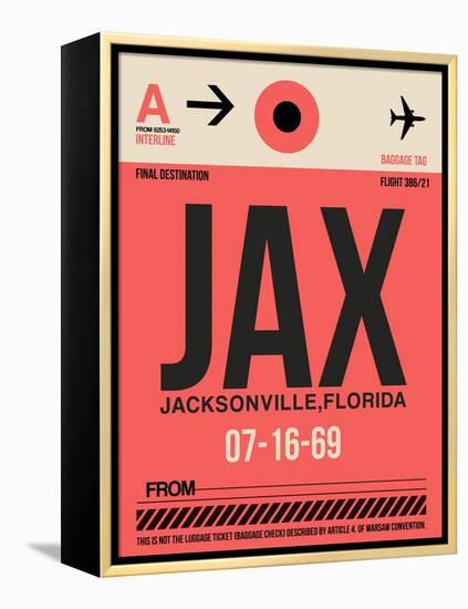 JAX Jacksonville Luggage Tag I-NaxArt-Framed Stretched Canvas