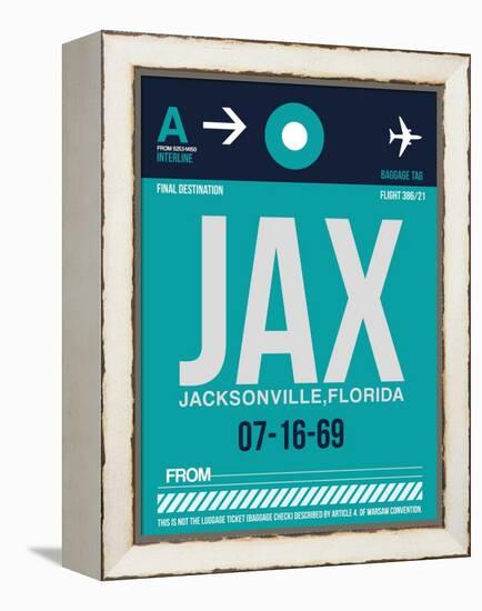 JAX Jacksonville Luggage Tag II-NaxArt-Framed Stretched Canvas