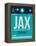 JAX Jacksonville Luggage Tag II-NaxArt-Framed Stretched Canvas