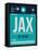 JAX Jacksonville Luggage Tag II-NaxArt-Framed Stretched Canvas