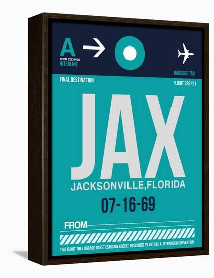 JAX Jacksonville Luggage Tag II-NaxArt-Framed Stretched Canvas