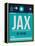 JAX Jacksonville Luggage Tag II-NaxArt-Framed Stretched Canvas