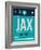 JAX Jacksonville Luggage Tag II-NaxArt-Framed Art Print