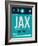 JAX Jacksonville Luggage Tag II-NaxArt-Framed Art Print