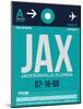 JAX Jacksonville Luggage Tag II-NaxArt-Mounted Art Print