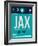 JAX Jacksonville Luggage Tag II-NaxArt-Framed Art Print