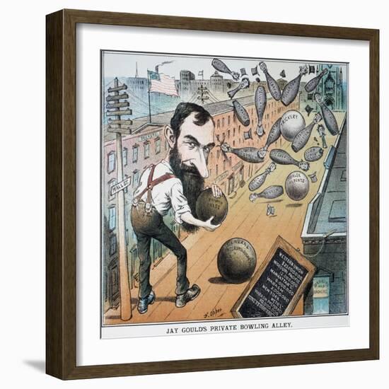 Jay Gould Cartoon, 1882-Frederick Burr Opper-Framed Giclee Print