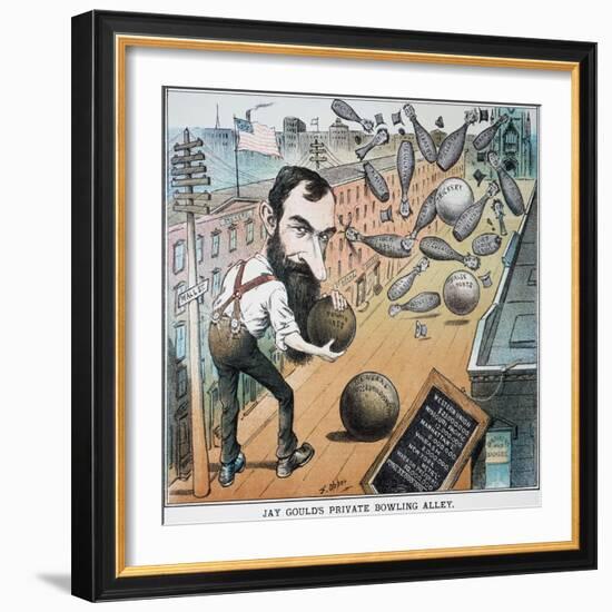 Jay Gould Cartoon, 1882-Frederick Burr Opper-Framed Giclee Print