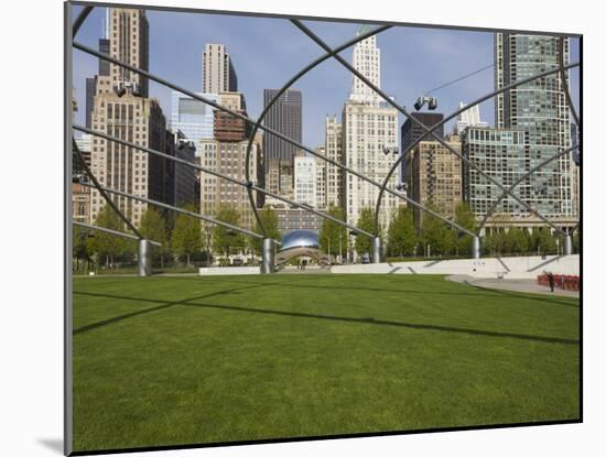 Jay Pritzker Pavilion Designed by Frank Gehry, Millennium Park, Chicago, Illinois, USA-Amanda Hall-Mounted Photographic Print