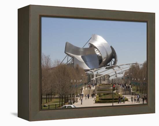 Jay Pritzker Pavilion Designed by Frank Gehry, Millennium Park, Chicago, Illinois-Robert Harding-Framed Premier Image Canvas