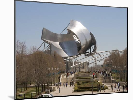 Jay Pritzker Pavilion Designed by Frank Gehry, Millennium Park, Chicago, Illinois-Robert Harding-Mounted Photographic Print