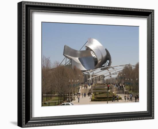 Jay Pritzker Pavilion Designed by Frank Gehry, Millennium Park, Chicago, Illinois-Robert Harding-Framed Photographic Print