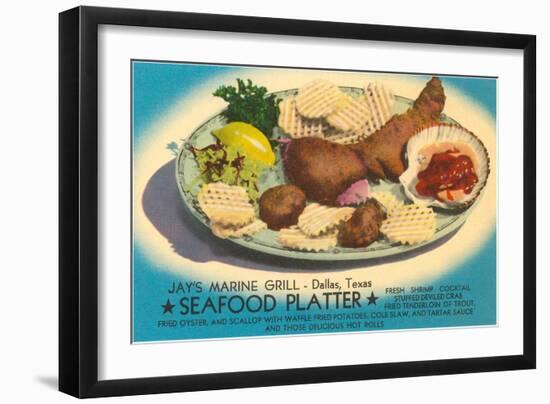 Jay's Marine Grill, Dallas, Texas-null-Framed Premium Giclee Print