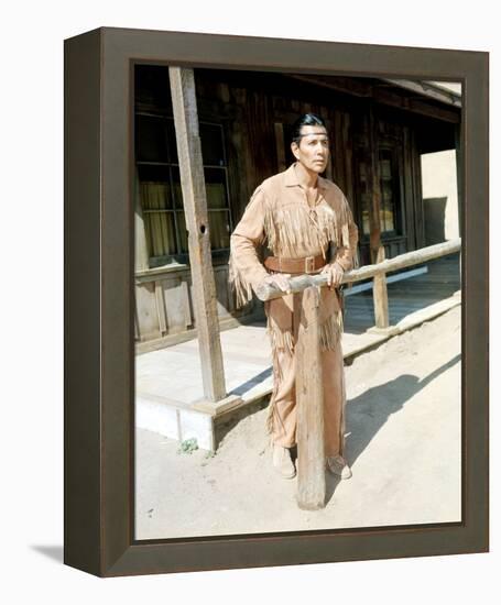 Jay Silverheels - The Lone Ranger-null-Framed Stretched Canvas