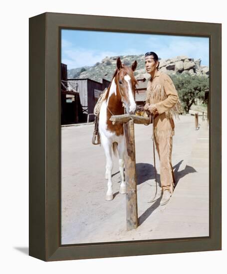 Jay Silverheels - The Lone Ranger-null-Framed Stretched Canvas