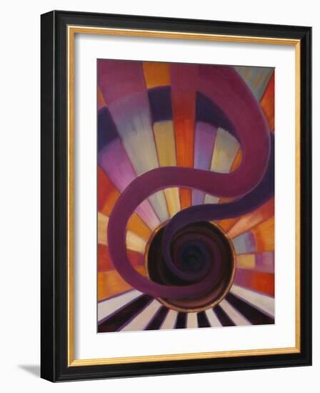 Jazz 2 2012 Abstract, Music-Lee Campbell-Framed Giclee Print