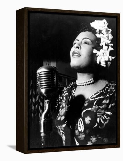 Jazz and Blues Singer Billie Holiday (1915-1959) in the 40's-null-Framed Stretched Canvas