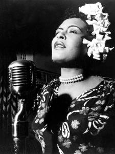 Jazz and Blues Singer Billie Holiday (1915-1959) in the 40's