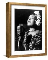 Jazz and Blues Singer Billie Holiday (1915-1959) in the 40's-null-Framed Photo