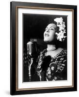 Jazz and Blues Singer Billie Holiday (1915-1959) in the 40's-null-Framed Photo