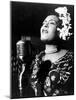 Jazz and Blues Singer Billie Holiday (1915-1959) in the 40's-null-Mounted Photo