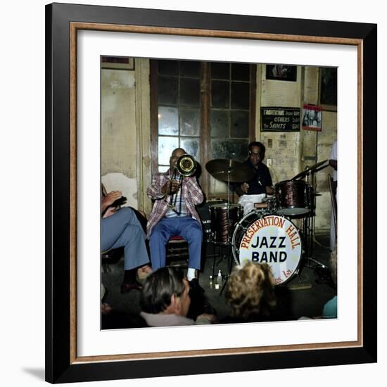 Jazz Band at Preservation Hall, New Orleans-null-Framed Photographic Print