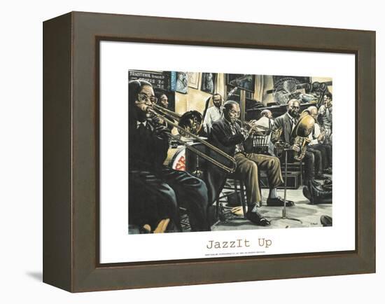 Jazz Band-Gregory Myrick-Framed Stretched Canvas