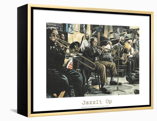 Jazz Band-Gregory Myrick-Framed Stretched Canvas