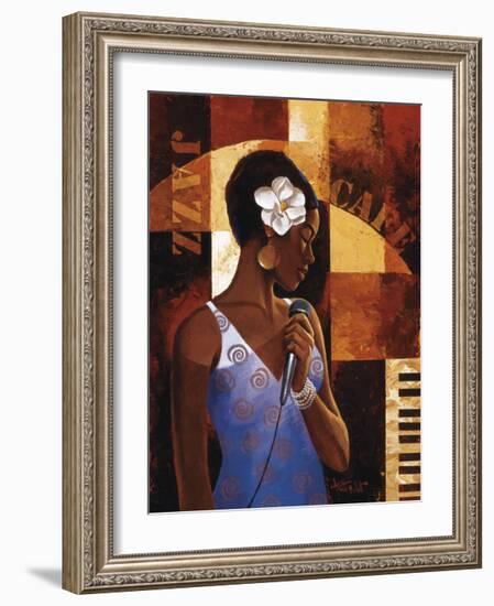 Jazz Cafe-Keith Mallett-Framed Giclee Print