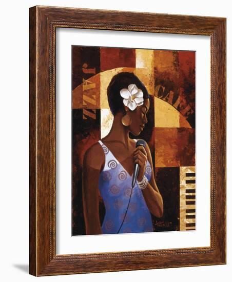 Jazz Cafe-Keith Mallett-Framed Giclee Print