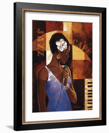 Jazz Cafe-Keith Mallett-Framed Giclee Print