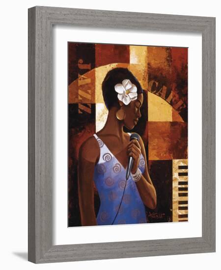 Jazz Cafe-Keith Mallett-Framed Giclee Print