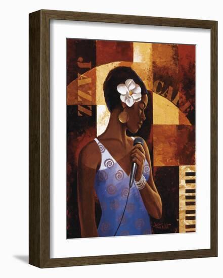 Jazz Cafe-Keith Mallett-Framed Giclee Print