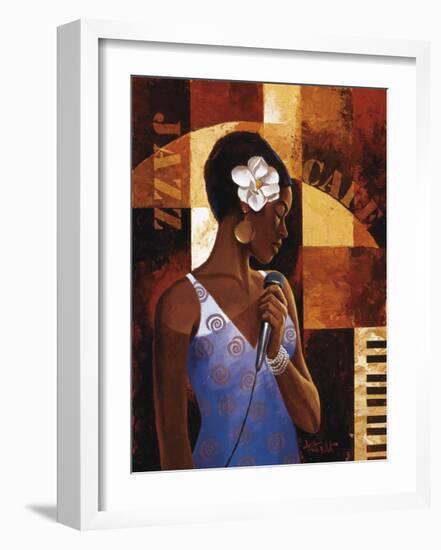 Jazz Cafe-Keith Mallett-Framed Giclee Print