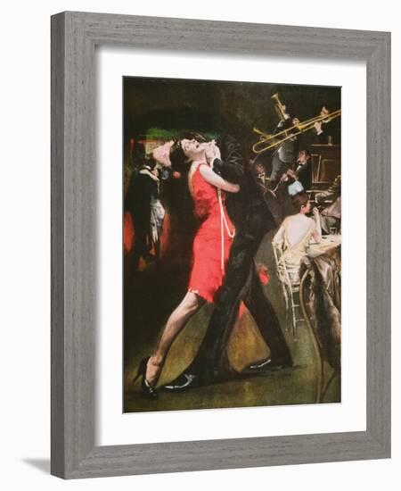 Jazz Club of the 'Roaring Twenties'-null-Framed Giclee Print