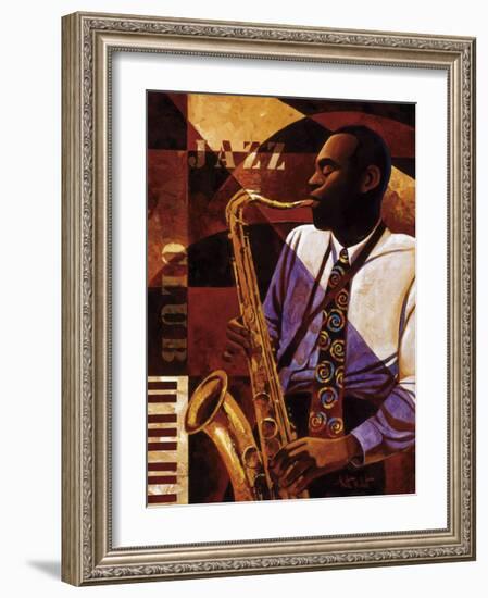 Jazz Club-Keith Mallett-Framed Giclee Print