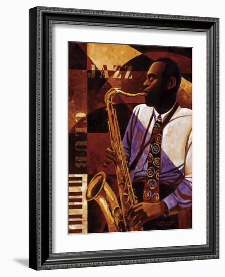 Jazz Club-Keith Mallett-Framed Giclee Print