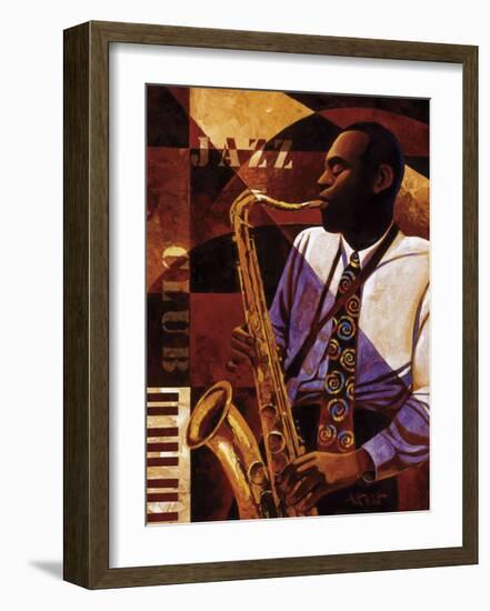 Jazz Club-Keith Mallett-Framed Giclee Print