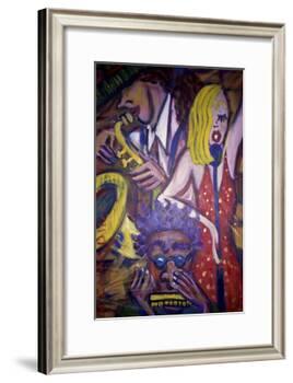 Jazz Club-Gina Bernardini-Framed Giclee Print