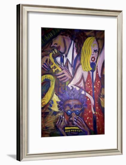 Jazz Club-Gina Bernardini-Framed Giclee Print