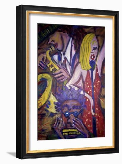 Jazz Club-Gina Bernardini-Framed Giclee Print