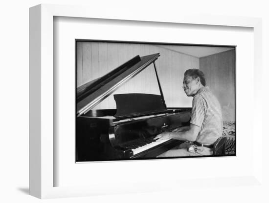 Jazz Composer and Pianist Eddie Heywood at the Piano in His Home on Martha's Vineyard-Alfred Eisenstaedt-Framed Photographic Print