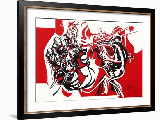 Jazz - Contrebassistes-Raymond Moretti-Framed Limited Edition