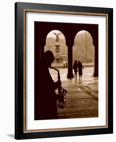 Jazz Courtyard-Sasha Gleyzer-Framed Art Print