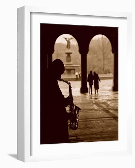 Jazz Courtyard-Sasha Gleyzer-Framed Art Print