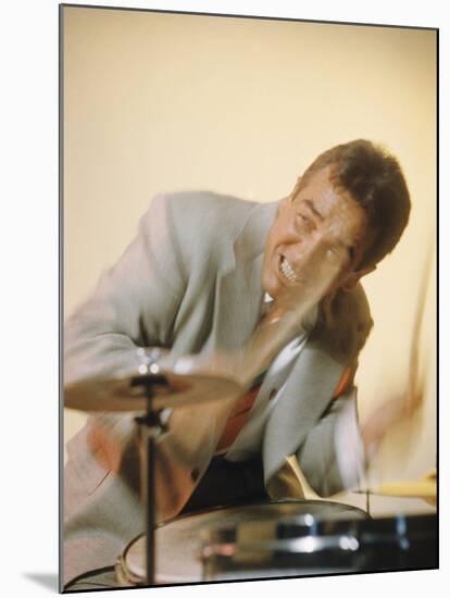 Jazz Drummer Gene Krupa in Action-Eliot Elisofon-Mounted Premium Photographic Print