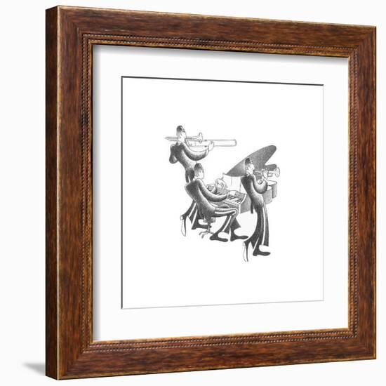 Jazz Evening-Roger Vilar-Framed Art Print