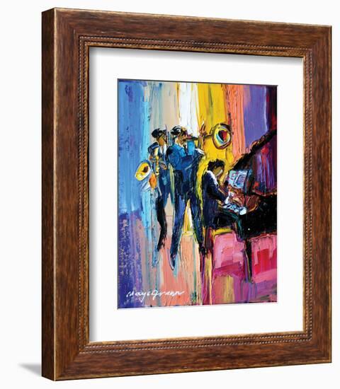 Jazz for Lovers-Maya Green-Framed Premium Giclee Print